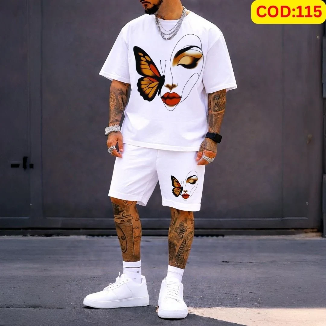 Stylish Men’s Summer T-Shirt & Shorts Combo Set