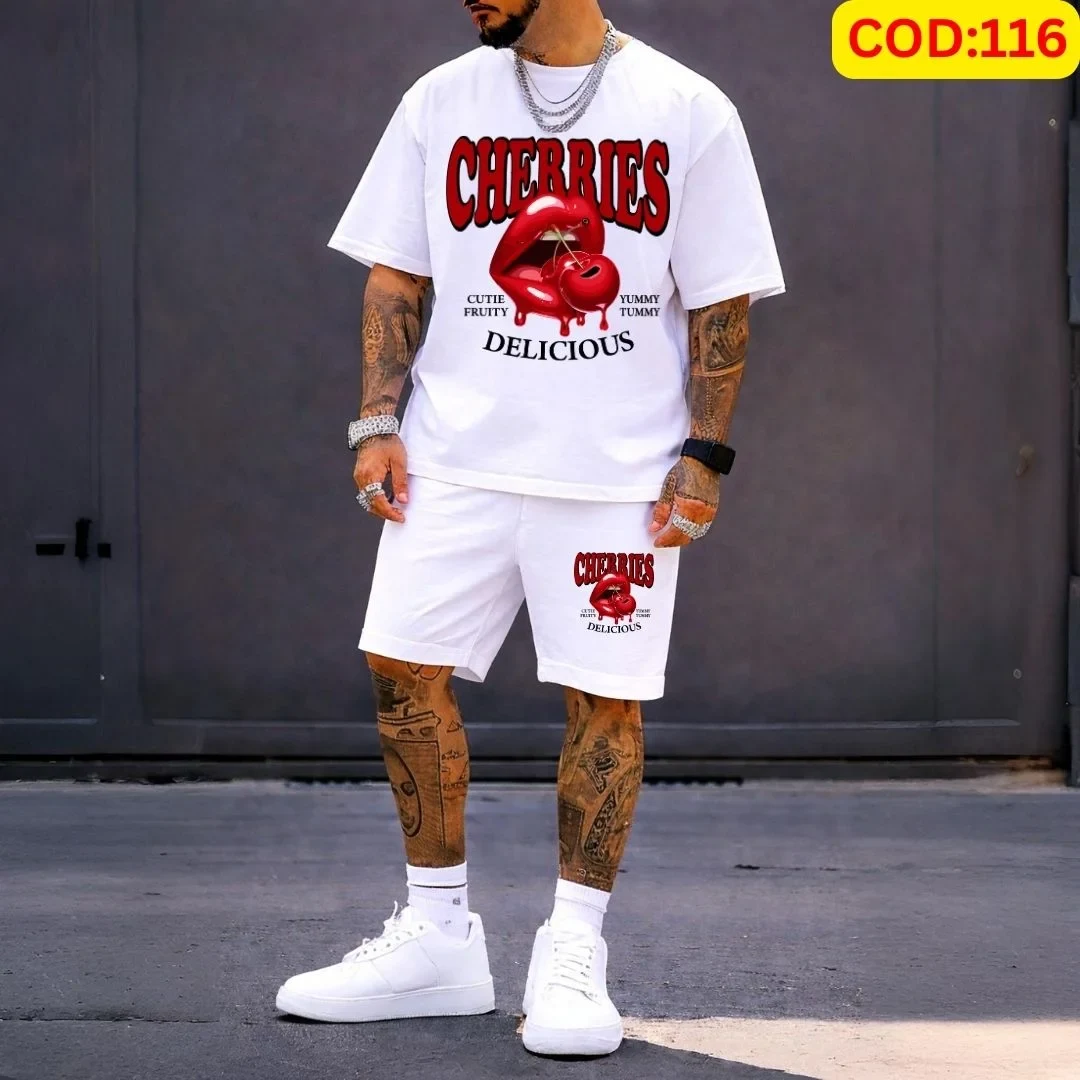 Stylish Men’s Summer T-Shirt & Shorts Combo Set
