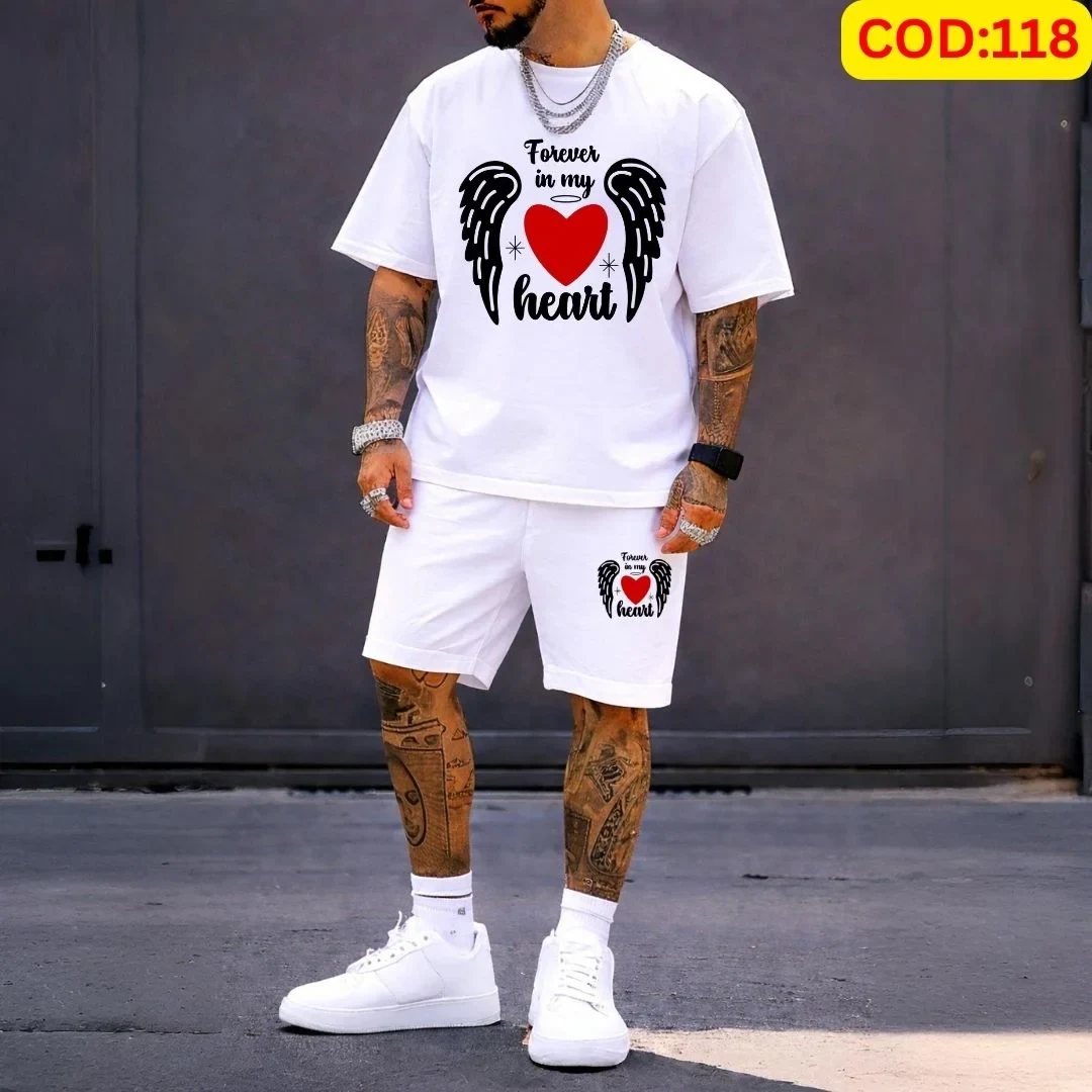 Stylish Men’s Summer T-Shirt & Shorts Combo Set
