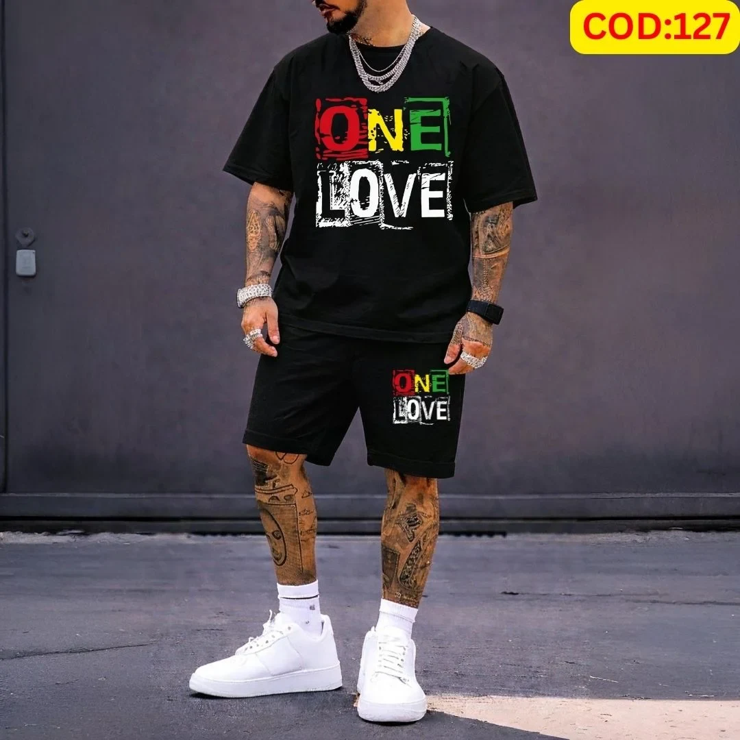 Stylish Men’s Summer T-Shirt & Shorts Combo Set