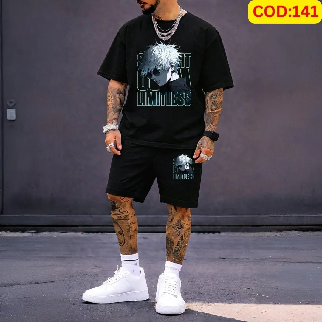 Stylish Men’s Summer T-Shirt & Shorts Combo Set