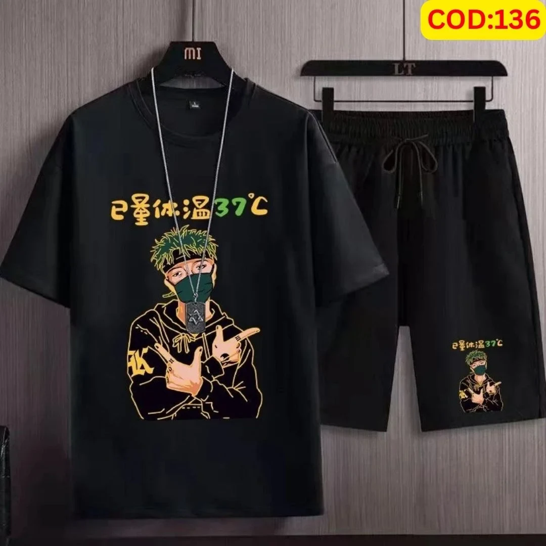 Stylish Men’s Summer T-Shirt & Shorts Combo Set