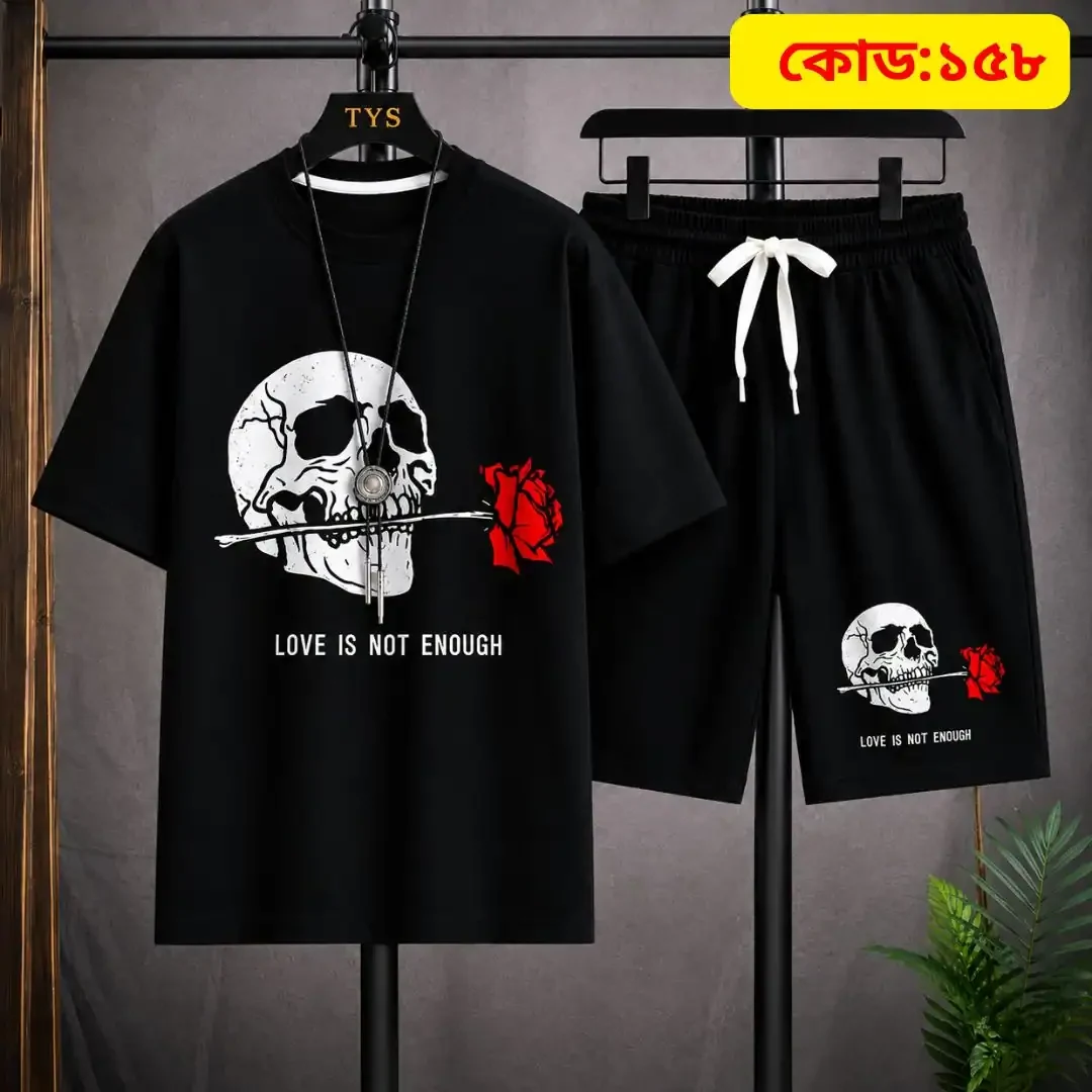 Stylish Men’s Summer T-Shirt & Shorts Combo Set