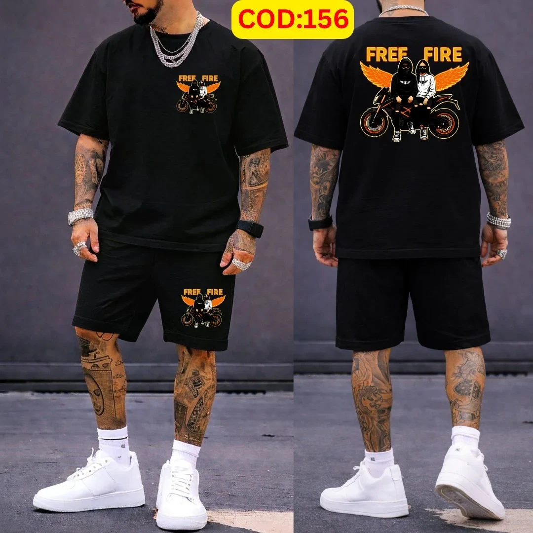 Stylish Men’s Summer T-Shirt & Shorts Combo Set