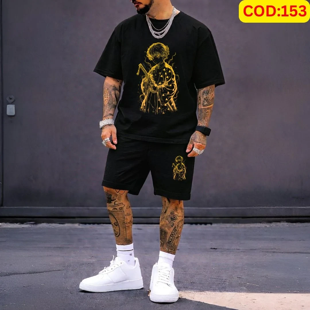 Stylish Men’s Summer T-Shirt & Shorts Combo Set