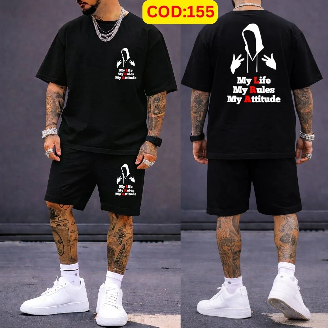 Stylish Men’s Summer T-Shirt & Shorts Combo Set