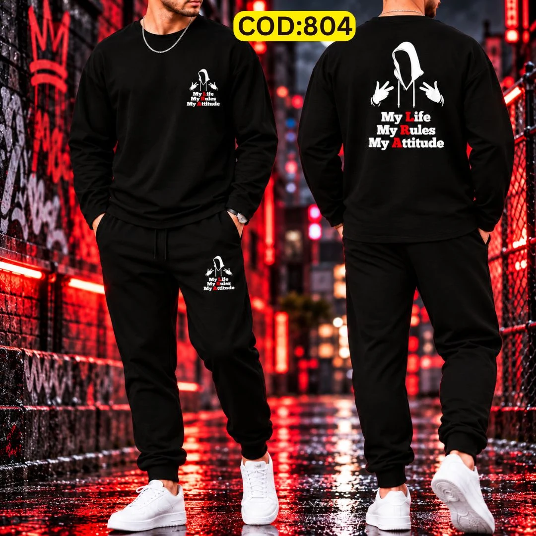 Stylish Drop Shoulder 100% Cotton T-Shirt & Trouser Combo set