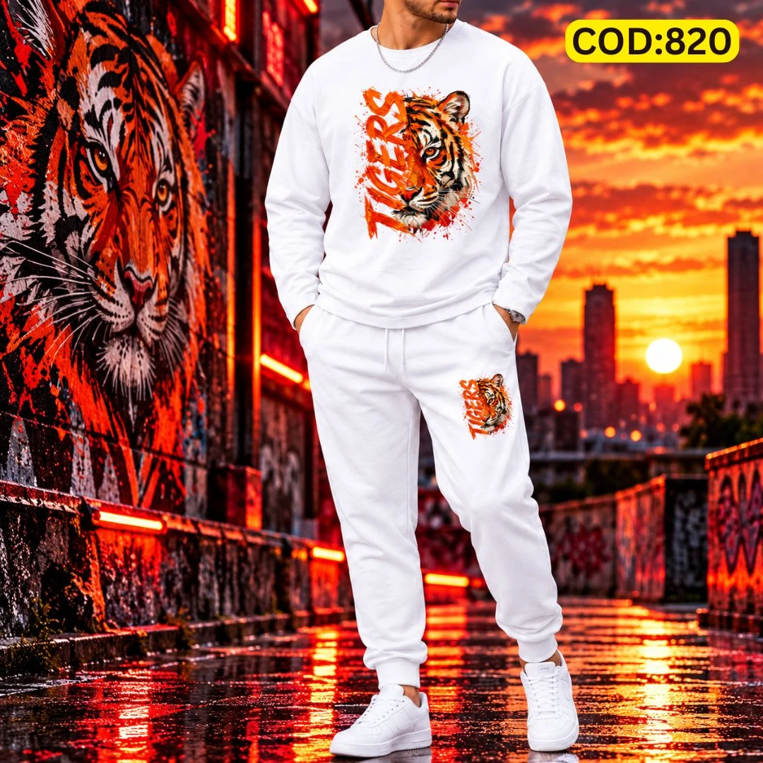 Stylish Drop Shoulder 100% Cotton T-Shirt & Trouser Combo set