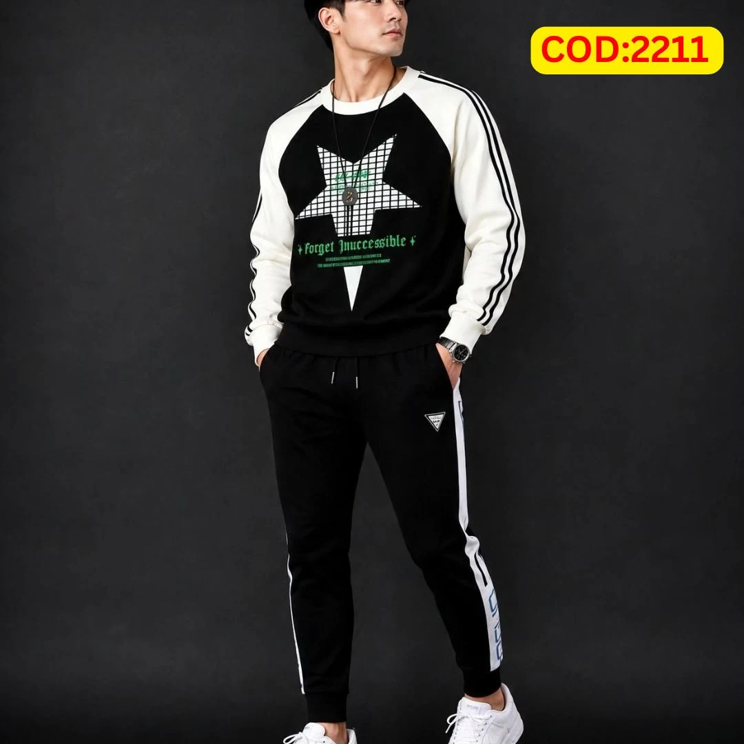 Stylish Drop Shoulder 100% Cotton T-Shirt & Trouser Combo set