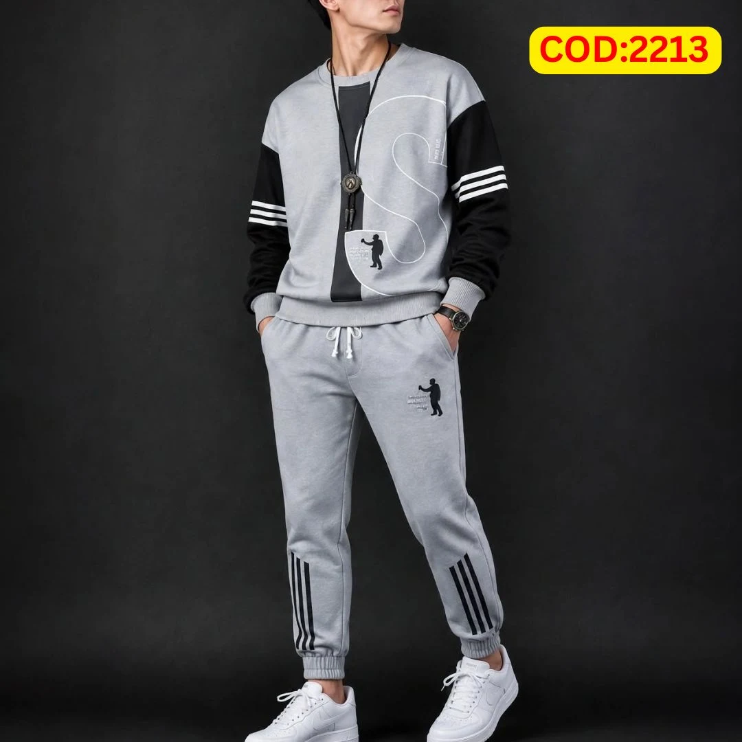 Stylish Drop Shoulder 100% Cotton T-Shirt & Trouser Combo set