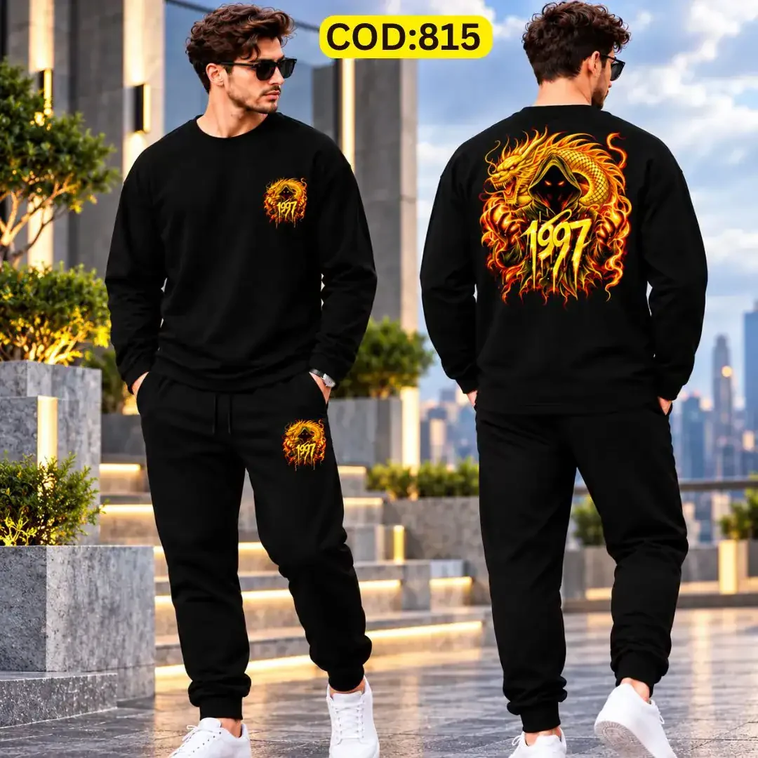 Stylish Drop Shoulder 100% Cotton T-Shirt & Trouser Combo set