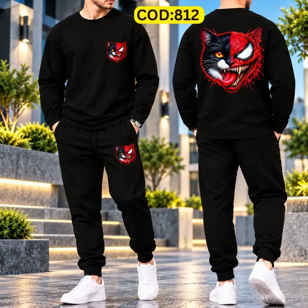 Stylish Drop Shoulder 100% Cotton T-Shirt & Trouser Combo set
