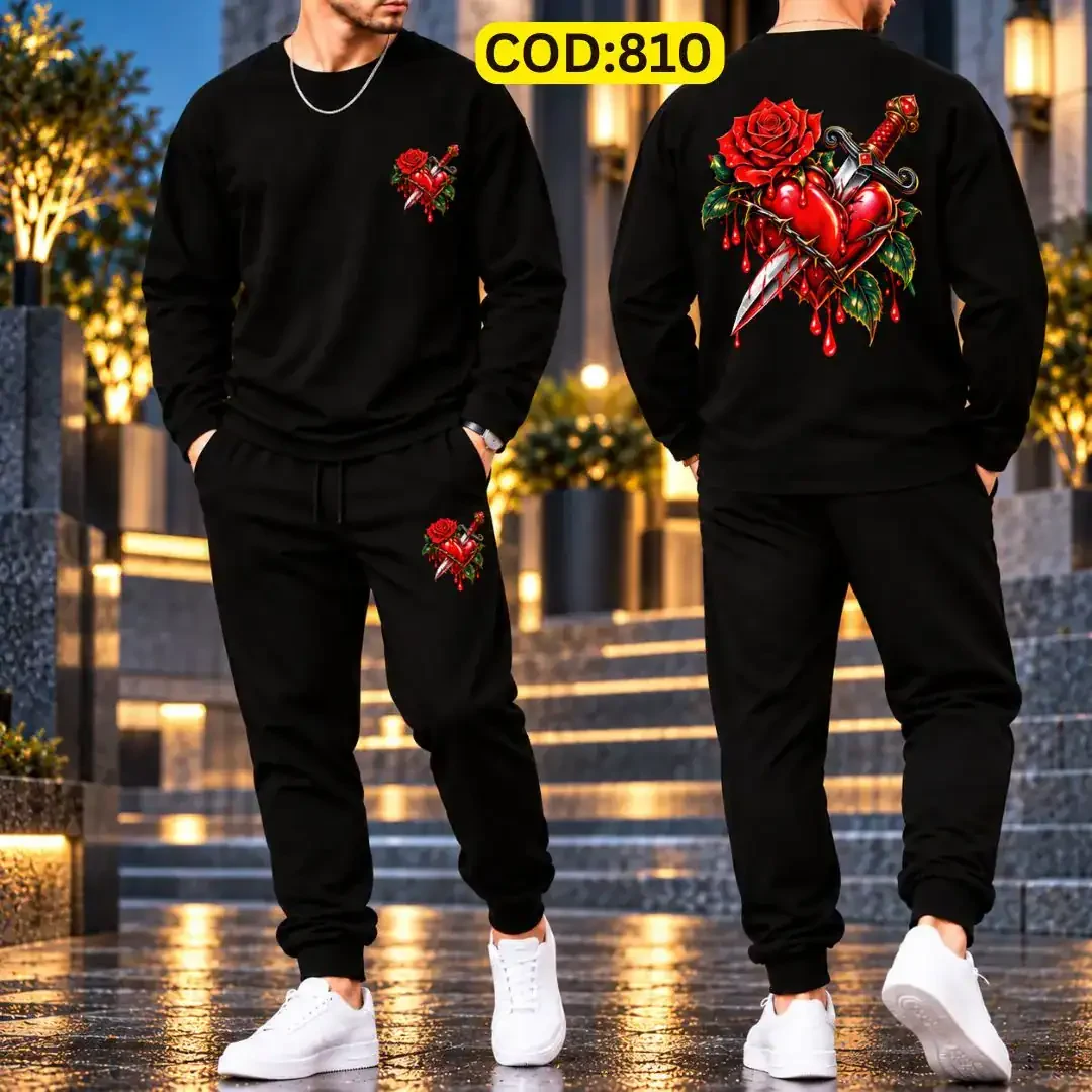 Stylish Drop Shoulder 100% Cotton T-Shirt & Trouser Combo set