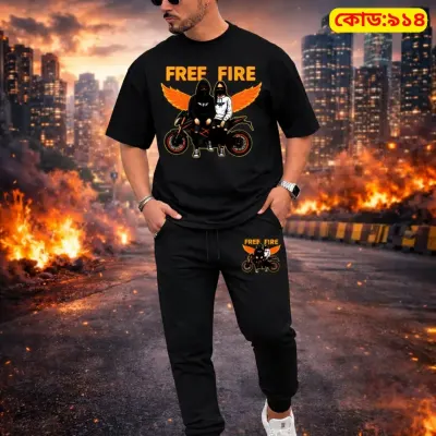 Stylish Drop Shoulder 100% Cotton T-Shirt & Trouser Combo set