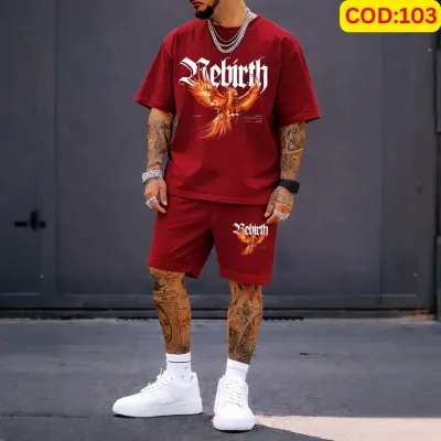 Stylish Men’s Summer T-Shirt & Shorts Combo Set