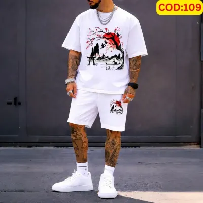 Stylish Men’s Summer T-Shirt & Shorts Combo Set
