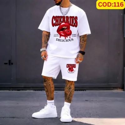 Stylish Men’s Summer T-Shirt & Shorts Combo Set