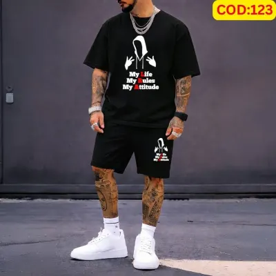 Stylish Men’s Summer T-Shirt & Shorts Combo Set
