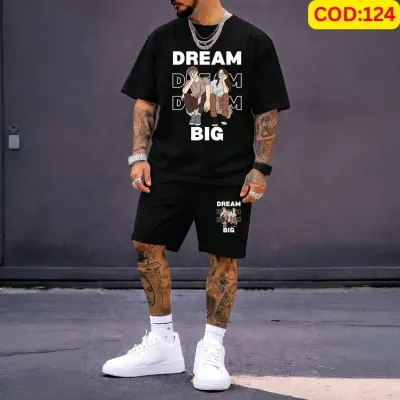 Stylish Men’s Summer T-Shirt & Shorts Combo Set
