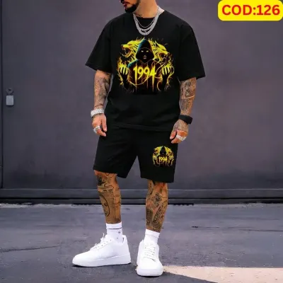 Stylish Men’s Summer T-Shirt & Shorts Combo Set