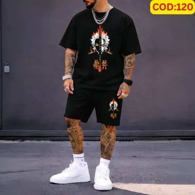 Stylish Men’s Summer T-Shirt & Shorts Combo Set