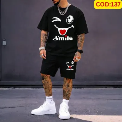 Stylish Men’s Summer T-Shirt & Shorts Combo Set