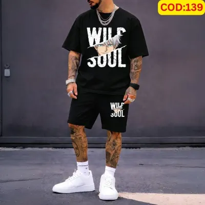 Stylish Men’s Summer T-Shirt & Shorts Combo Set