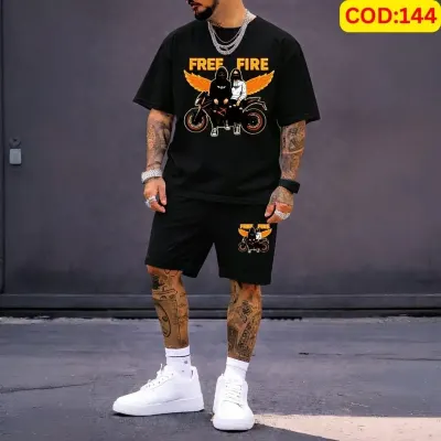 Stylish Men’s Summer T-Shirt & Shorts Combo Set
