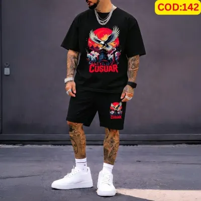 Stylish Men’s Summer T-Shirt & Shorts Combo Set