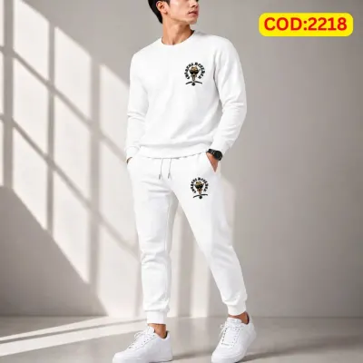 Stylish Drop Shoulder 100% Cotton T-Shirt & Trouser Combo set
