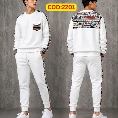Stylish Drop Shoulder 100% Cotton T-Shirt & Trouser Combo set