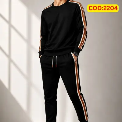 Stylish Drop Shoulder 100% Cotton T-Shirt & Trouser Combo set