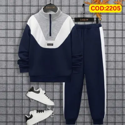 Stylish Drop Shoulder 100% Cotton T-Shirt & Trouser Combo set