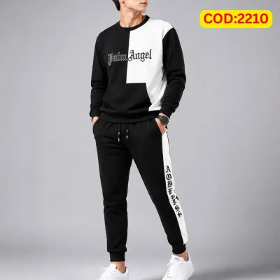 Stylish Drop Shoulder 100% Cotton T-Shirt & Trouser Combo set