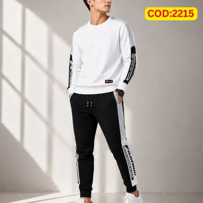 Stylish Drop Shoulder 100% Cotton T-Shirt & Trouser Combo set