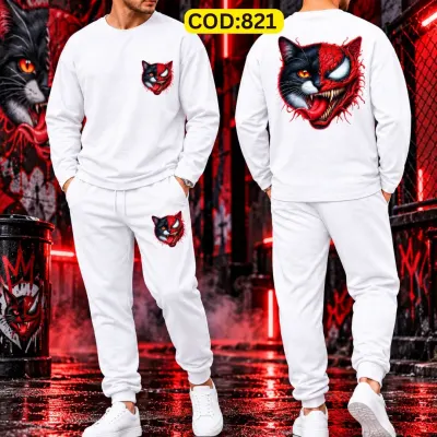 Stylish Drop Shoulder 100% Cotton T-Shirt & Trouser Combo set
