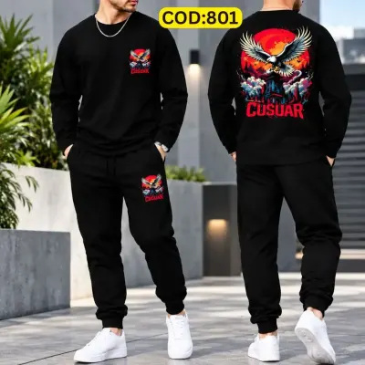 Stylish Drop Shoulder 100% Cotton T-Shirt & Trouser Combo set