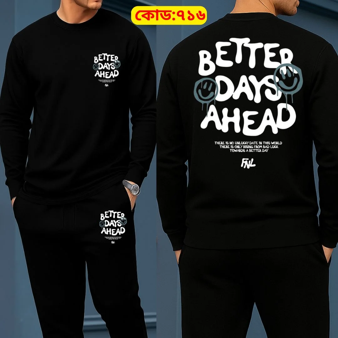 Long Sleeve Drop Shoulder Tshirt and Trouser Set – Better Days Ahead