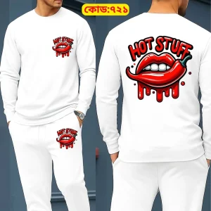 long sleeve drop shoulder tshirt and trouser set – hawk tuaah edition