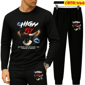 long sleeve drop shoulder tshirt and trouser set – pain warrior edition